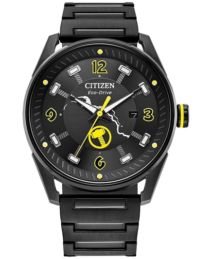Мужские часы Citizen Eco-Drive Thor, черные