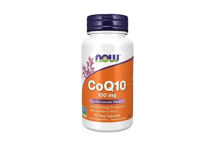 БАД NOW Foods CoQ10 100 мг с боярышником, 90 вегкапсул