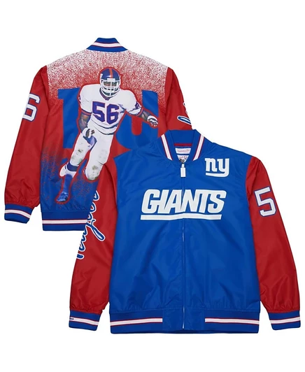 Мужская куртка Mitchell & Ness Lawrence Taylor, синяя