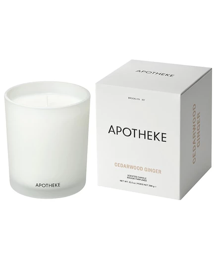 Классическая ароматическая свеча APOTHEKE Cedarwood Ginger, 10,5 унций, без цвета