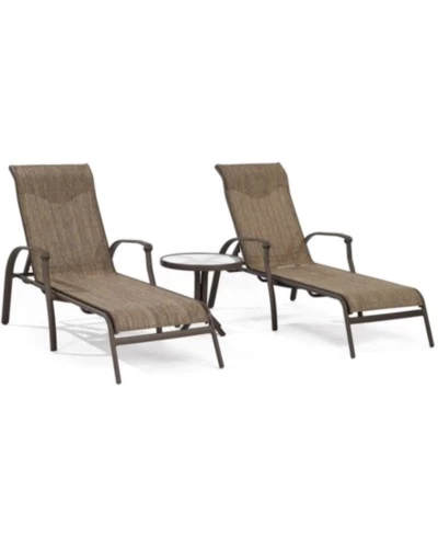 Комплект шезлонгов macy's oasis outdoor, 3 предмета