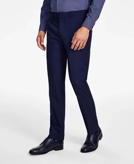  Мужские облегающие однотонные брюки-стрейч от Macy's  blue