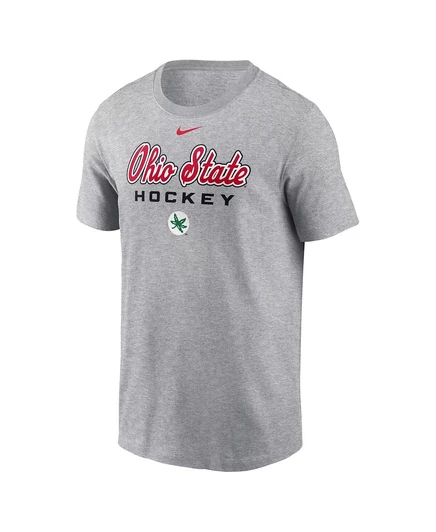 Мужская хоккейная футболка Nike Ohio State Buckeyes, серая