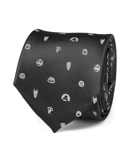 Мужской галстук Disney Nightmare Before Christmas, черный