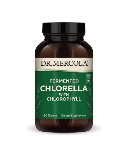БАД Dr. Mercola Fermented Chlorella, 90 порц., белая