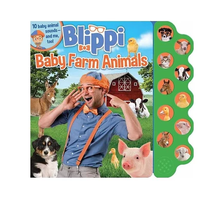 Blippi: Baby Farm Animals, звуковая книга