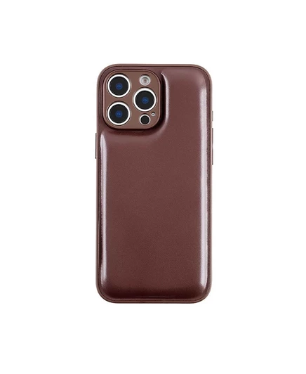 Чехол для iPhone 16 Pro Max с нейтральной подушкой Auramma коричневый