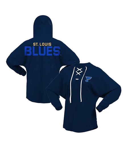 Унисекс худи Fanatics St Louis Blues, темно-синее