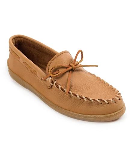 Мужские лоферы Minnetonka Moosehide Classic, бежевые