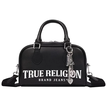 Женская сумка-сэтчел True Religion Bombe с шармом, черная