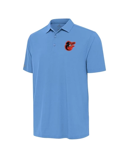 Мужская рубашка-поло Baltimore Orioles Era от Antigua темно-синего цвета powder blue