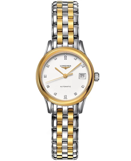 Женские часы Longines Flagship L42743277 автомат, 26 мм, с бриллиантами