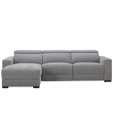 Диван Macy's Nevio, 3 части, 2 реклайнера, минеральный