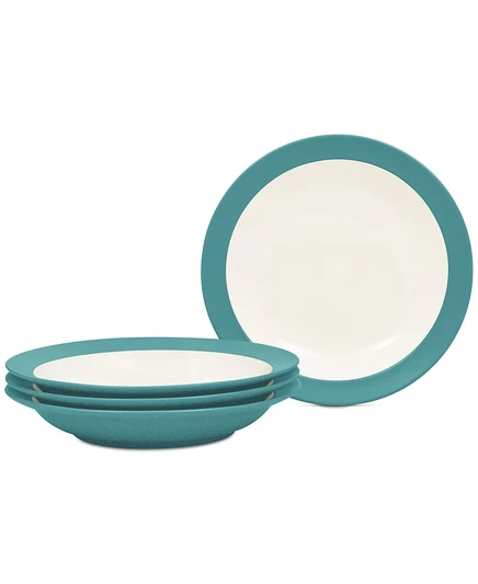 Набор тарелок Noritake Colorwave, 4 шт., 800 мл, бирюзовые