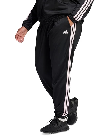 Женские брюки Adidas Tricot 3-Stripes большого размера, черные