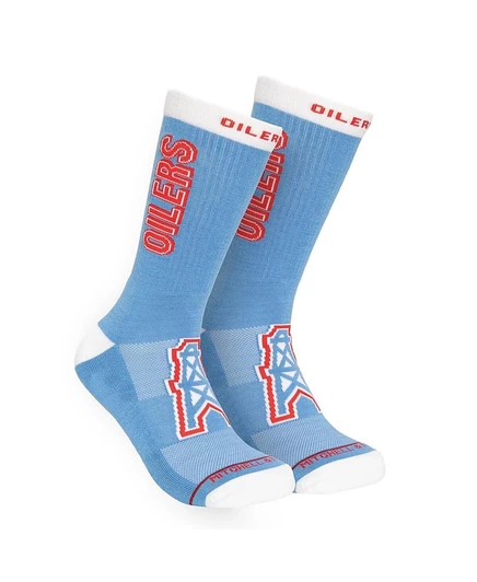 Мужские носки Mitchell & Ness Houston Oilers, светло-голубые
