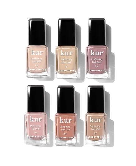 Londontown, 6 шт. Набор для маникюра Perfecting Nail Veil One-Step белый