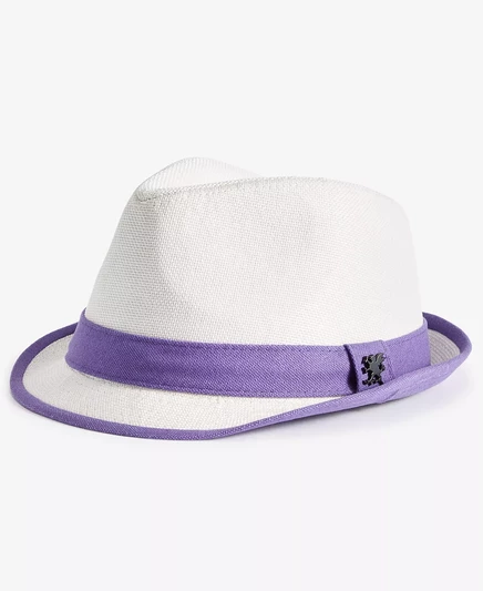  Мужская фетровая шляпа с контрастной отделкой purple