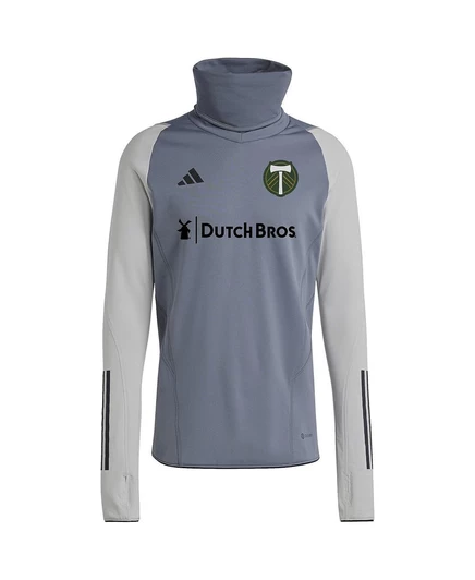 Мужская толстовка Adidas Portland Timbers COLD.RDY теплая с регланом, серая