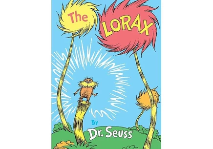 Книга «Лоракс» доктора Сьюза, белая