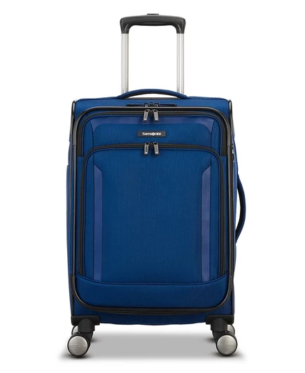 Чемодан Samsonite X-Tralight 4 ручная кладь расширяемый, синий