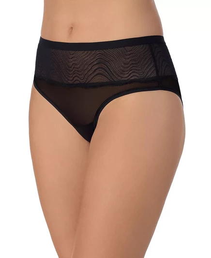  Женские трусы из волнистого кружева DK8443 black