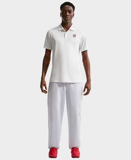 Футболка-поло Nike USMNT Soccer Dri-FIT белого цвета