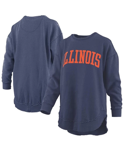 Женская толстовка Pressbox Illinois Fighting Illini, синяя