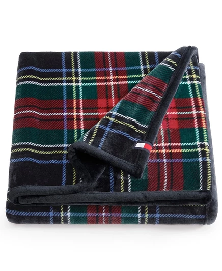 Плед Tommy Hilfiger 178×127 см, зеленый