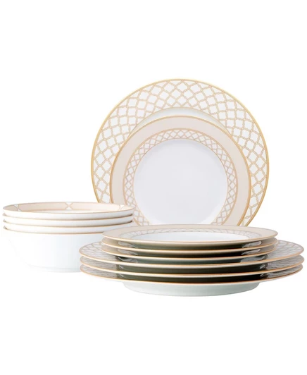 Сервиз Noritake Eternal Palace Gold, 12 пр. на 4 перс., золотой