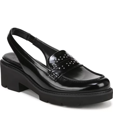  Мокасины на волнистой подошве Darry-Slingback black stud faux leather