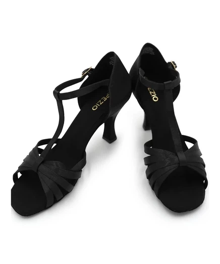 Женские туфли для бальных танцев Capezio Sara 2.5″ сатин, черные