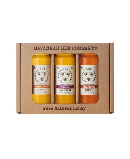Подарочный набор меда Savannah Bee Company Southern Honey, 3×340 г