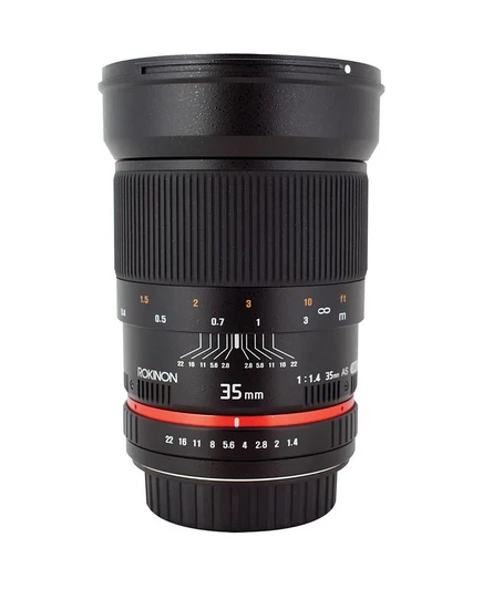 Объектив Rokinon 35 мм f/1.4 Aspherical для Nikon F, черный