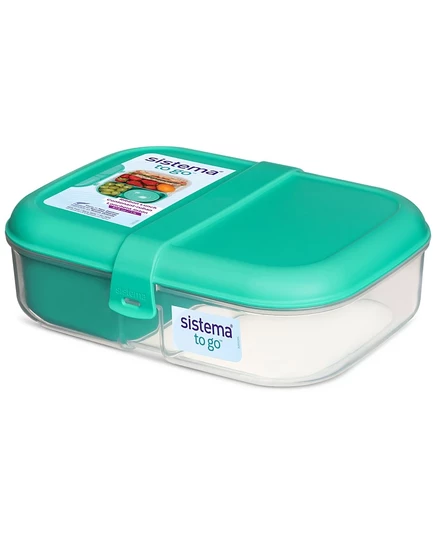 Контейнер для еды Sistema To Go Split 2‑секционный, синий