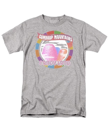 Мужская футболка Hasbro Candy Land Gumdrop Mountains, серая