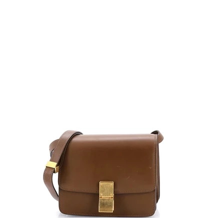 Женская сумка Pre-Owned Celine Small Classic Box, коричневая