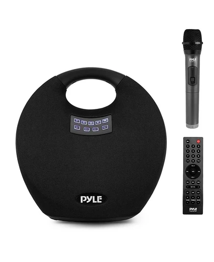 Акустика Pyle 5.25″ портативная Bluetooth IPX4 с микрофоном, черная