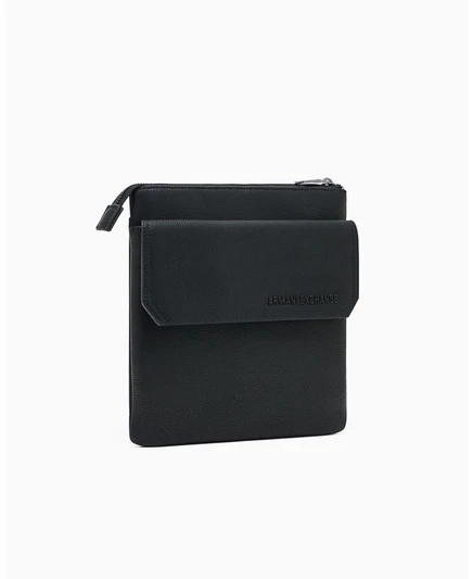 Мужская сумка через плечо AX Armani Exchange, экокожа, черная