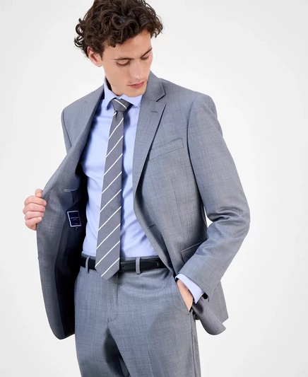 Мужской костюм классического покроя от Charles Tyrwhitt с отделяющим пиджаком light grey