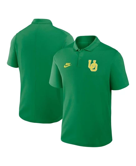 Мужская футболка поло Nike Green Oregon Ducks Prime Time Victory Legacy Vault с логотипом Performance green