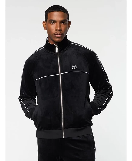 Мужская вельюровая куртка Sergio Tacchini Lioni, черная