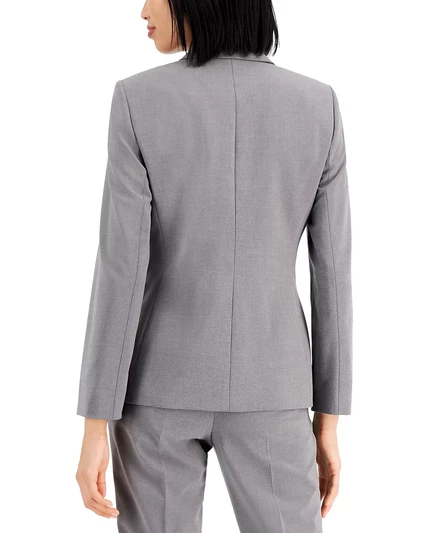 Блейзер Tahari ASL с вырезами на двух пуговицах heather grey
