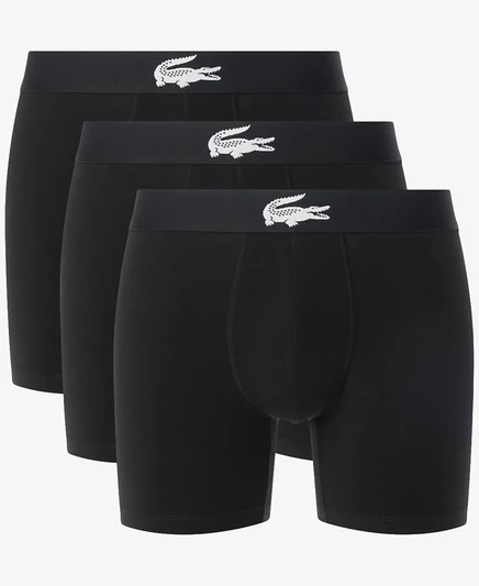 Мужские боксеры Lacoste 3-пак, черные