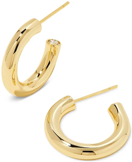 Серьги Colette Huggie из латуни с позолотой 14 карат от Kendra Scott золотые
