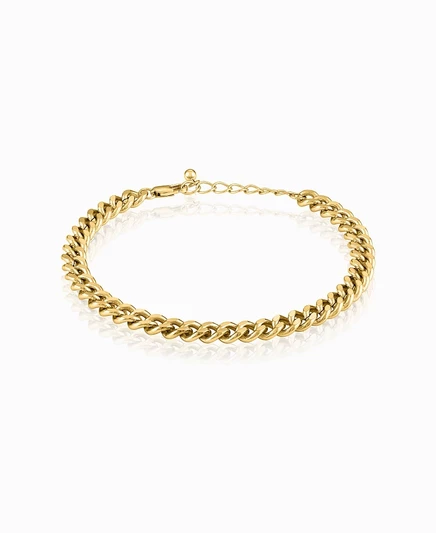 Золотой браслет OMA THE LABEL Cuban Link Collection на ножке
