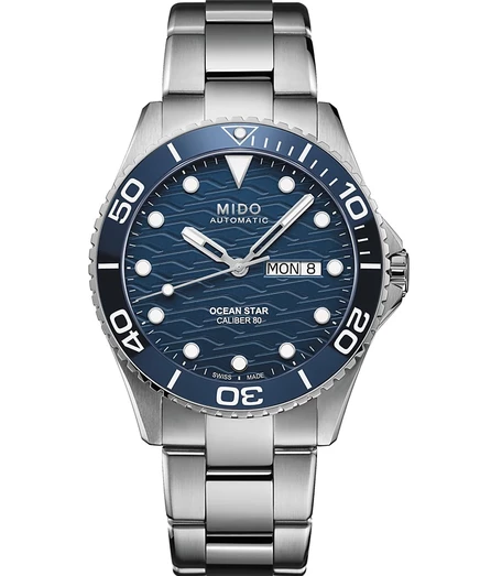 Мужские швейцарские автоматические часы Mido Ocean Star с браслетом из нержавеющей стали 43 мм