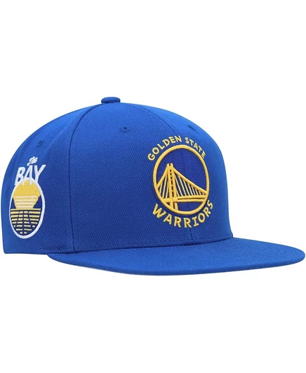 Мужская кепка Mitchell & Ness Golden State Warriors, синяя