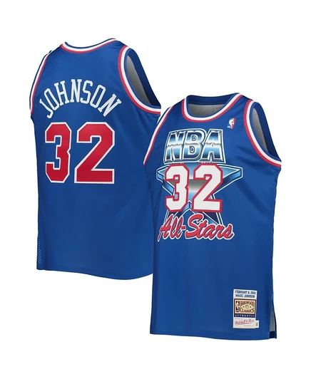 Мужское джерси Mitchell & Ness Magic Johnson 1992, синее