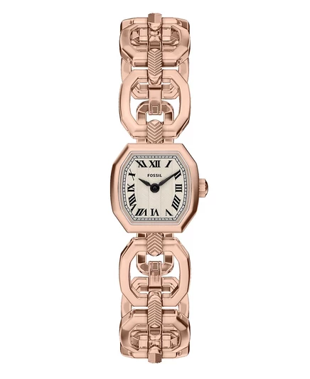 Женские часы Fossil Harlow Mini с двумя стрелками из розового золота, выполненные из нержавеющей стали, 20 мм золото